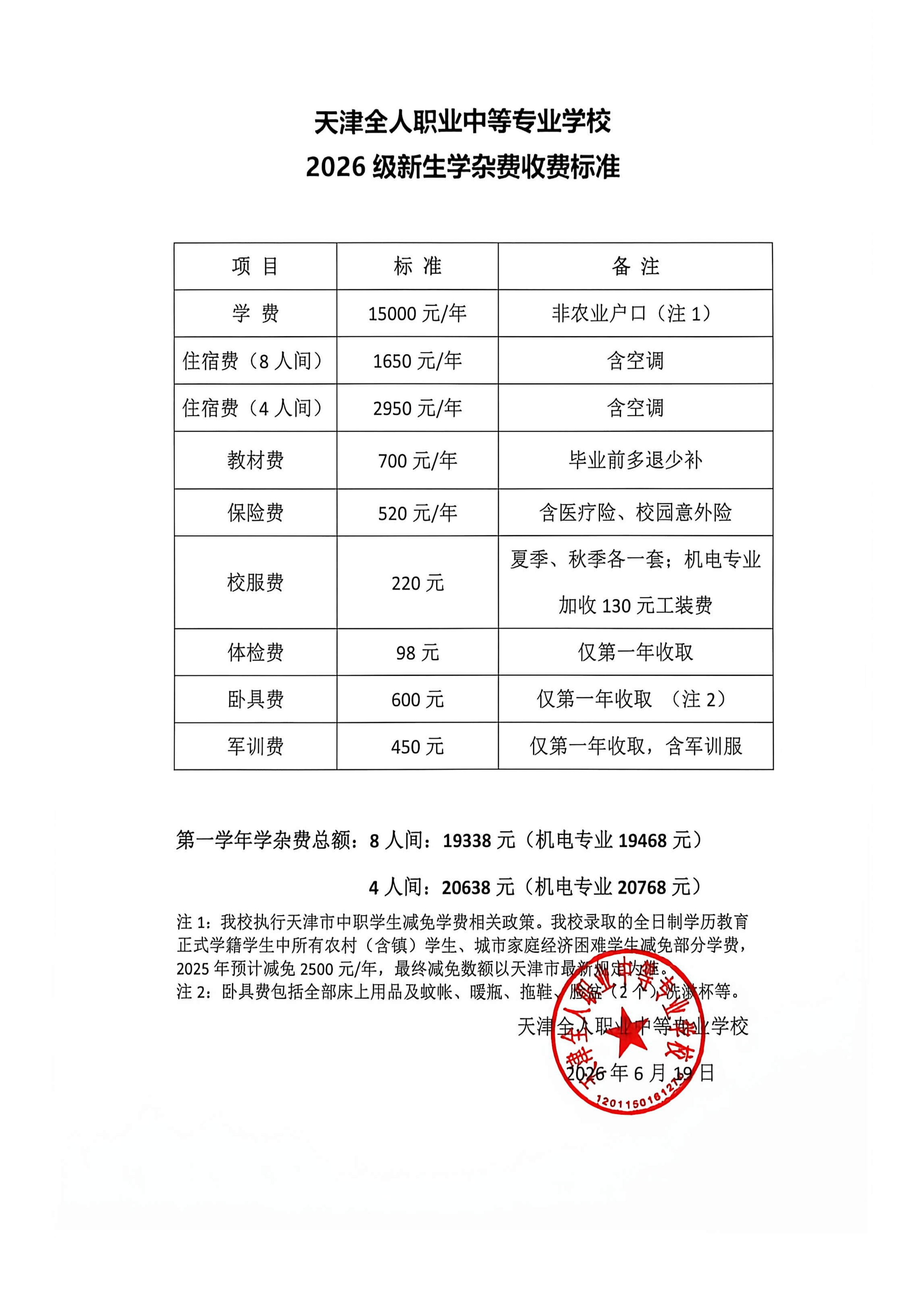 天津全人职业中等专业学校2026年新生学杂费收费标准_01.png